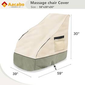 Alu2541206 Allroo Aacabo Massage Chair Cover 59x39x30 Inch Waterproof 600d Oxford Dustproof Protector