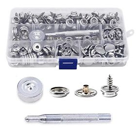Alued 152pcs Canvas Snap Kit Snaps Boating Accessories With 2 Pcs Setting