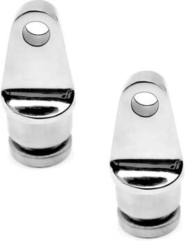 Amadget 824007592135 2pcs Stainless Steel Bimini Top Fitting Inside Eye End For 7/8 Inch Tubing