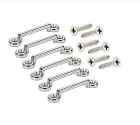 Pa-0030-04681012 Amarine Made 4-12 Pack Stainless Boat Bimini Top Strap Pad Eye Footmans Loop Kayak Tie Down