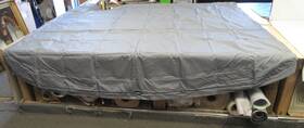 122215692 Ameritex Lowe 210 Ss Aft Bimini Top 4 Bow Charcoal Gray Marine Boat