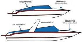 10.03143 Ameritex/taylor Made Chaparral Boats 21 Ssi Black Bow Cover #