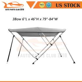 Ap170617c01 Apc 600d Marine Grade Waterproof Boat Cover 46 Inch H 79 -84 W 6 Ft Rear Poles Frame