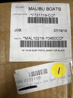 Mal10218-70460co Apex Canvas Malibu G4 Tower 16 -18 Bimini