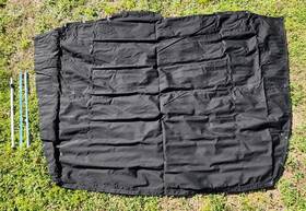 Aq30-19-001 Aquila 30 / 32 Boat Forward Bow Seat Cushion Canvas Cover - Black