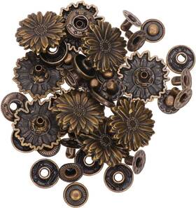 306if056q2cuxxfl5111ce4h Artibetter 10 Sets Antique Snaps Button Bronze Vintage Metal Snap