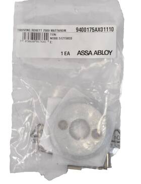 9400175ax01110 Assa Abloy Trioving 7509 Handle Rose Rosette Set W Fixing Screw Kit Boat/marine