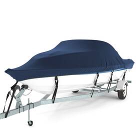 Dy-ghhl-0006 Ataman Boat Cover With Air Vents Up To 14-16ft Long And 90 Wide - Navy