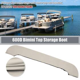 Automall Tech 767153320095 Boat Bimini Top Storage Boot Beige 97 Inch -103 W 600d Marine Grade Polyester Sock