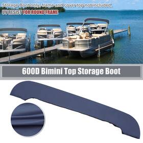 Automall Tech 767153320101 Boat Bimini Top Storage Boot Deep Blue 97 Inch -103 W Marine Grade Polyester Sock