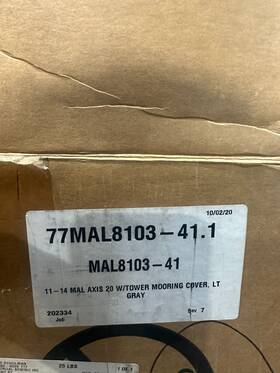 77mal8103-41.1 Axis 2011-2014 Mooring Cover With Tower - New
