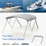 B1604-0gy Kemimoto Standard Bimini Top Bow Boat Cover With Rear Poles