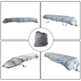 Bck11242k Backye Grey 12ft 56inch Jon Boat Cover Water Proof Trailerable For 210d