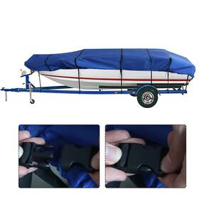 Bck67925k Backye 16ft Boat Cover For Water Proof Heavy Duty Trailerable Jon Blue 600d
