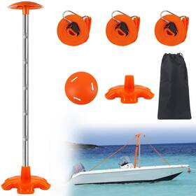 Czzcg-xjss-00001 Balava Boat Cover Support Pole 1 Pack Height Adjustable Stainless Steel