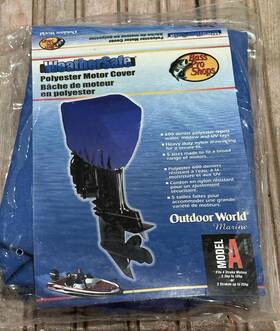 Bc32021bpb Bass Pro Shops Weathersafe Polyester Motor Cover Model A Blue New / Damaged