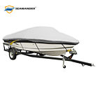 Bc0001gr Seamander Polyester Gray Boat Cover Fits Length Beam 611040317845