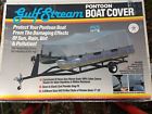 Bc411 Gulfstream Pontoon Boat Cover Model Marine Coated Cotton Canvas Gray