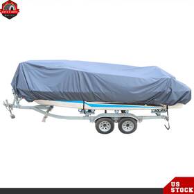Ber199305 Berliii Gray 600d Marine Grade Polyester Canvas Waterproof Boat Cover