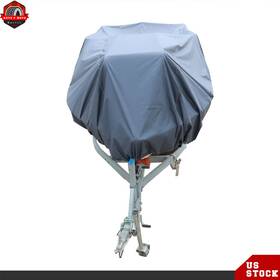 Ber199335 Berliii Grey 600d Marine Grade Polyester Canvas Towable Duty Waterproof Boat Cover