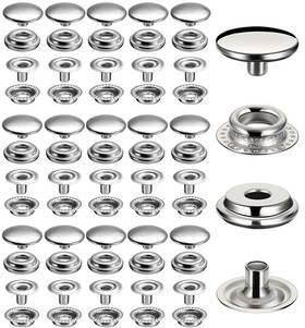 Betterjonny Dzdbk 1000 Pieces Stainless Steel Snap Fastener 15mm Heavy Duty Silver