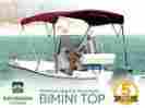 Bim-6468590-bg Safeguard New 3 Bow Burgundy Bimini Boat Cover Top With Boot 1 Double Wall Tubing