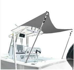 3h4ext-gry Bimini Boat T-top Extension Sun Shade