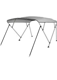 Rv0274h-a08 Bimini Top 3/4 Bow Boat Cover With Rear Support Pole Storage Boot