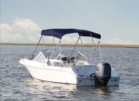 5469ub10 Bimini Top Kit-round Tube Nylon Fittings Cadet Gray Sunbrella 6footl 54inch.h