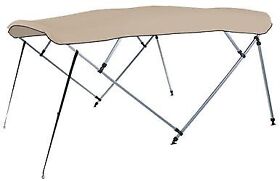 4893ub-12 Bimini Top Kit Square Tube Pontoon Nylon Fittings Linen Sunbrella 8footl