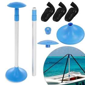 23.5-56in Bisupply 840145820398 Adjustable Boat Cover Support Poles With Straps - 1pk Fishing Exten