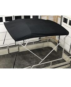 Black Replacement Bimini Top Canvas Boot 10 Long 8.5 Wide 16oz Lifetime Warranty