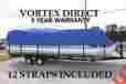 Blue16ultra Vortex New 15 16 Ft Ultra 3 Purpose Pontoon Deck Boat Cover Blue