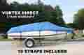 Blue1719vh Vortex New Heavy Duty Fishing Ski Runabout Boat Cover 17 19 Blue