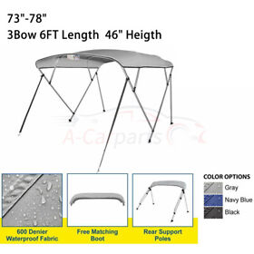 A17061001c Boat Roof Cover Anti-uv For V-hull Boats Center Console 4bow 8ft 73 -78inch.w