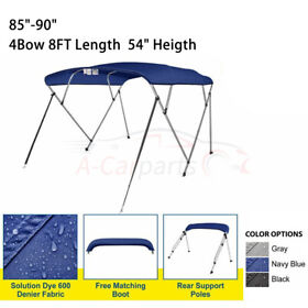 A17060001c Boat Roof Cover For Jon Boats And Center Console 4bow 8ft Length 85 -90inch.w