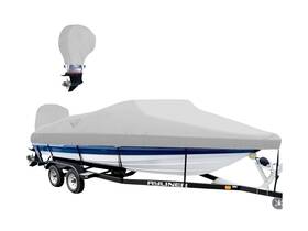 Boatpro 735530162651 Boat Cover 20-22 Ft 900d Heavy Duty Waterproof With Motor Co