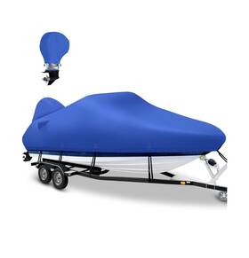 1200d Boatpro 735530763766 16 Foot Boat Cover Waterproof Heavy Duty Marine Canvas - Blue