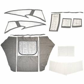 605612 Boatswains Locker Cobalt Boat Aft Curtain Enclosure A36 Heather Gray 2023 Kit