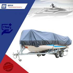 Bt9243b Botjj 17-19ft V-hull Boat Cover Waterproof Gray Trailerable Fishing Ski Bass 210d Usa