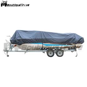 Bou1807440 Boutiquetrove Pu Heavy Duty 600d Marine Grade Trailerable Waterproof Boat Cover 17ft-19ft