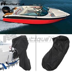 Bou3149080 Boutiquetrove For 6-225hp Motor Black Boat Full Outboard 600d Engine Cover Waterproof New