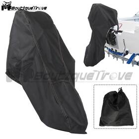 Bou3149216 Boutiquetrove For 20-30hp 30-100hp Motor Black Boat Full Outboard Engine 600d Waterproof Cover