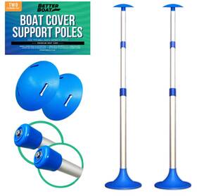 Bb-cov-pol2 Branded Boat Cover Support Poles 2 Pk Systems - Two Adjustable Small To Large