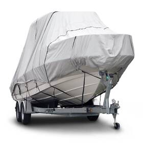 Budge 018397118444 B-621-x4 600 Denier Hard/t-top Boat Cover Gray 16-18ft Long Waterproof Uv