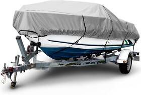 18397117386 Budge B-601-x8 Gray 24ft - 26ft Long 106 Inch Beam Width Boat Cover