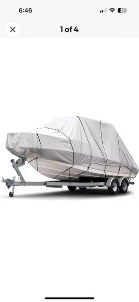 B-1221-x9-r Budge 1200 Denier Hard Top/t-top Boat Cover Beige 27ft-28ft Long. New