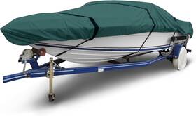 Budge B-203a-x2 American Flagship Ripstop Boat Cover For V-hull Fishing Boats 14ft-16ft Long