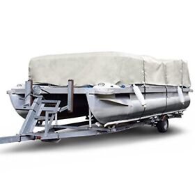 P-300-1 Budge 300 Denier Pontoon Cover Gray 17foot 20foot Long Beam Width Up To