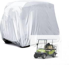 Budurerbest 747892967645 Silver Waterproof Cart Storage Cover 4 Passengers For Golf Yamaha Ez Go Club Car